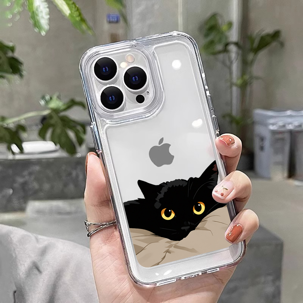 Phone Cases Trendy - Black Cat Funny Couple Fashion Phone