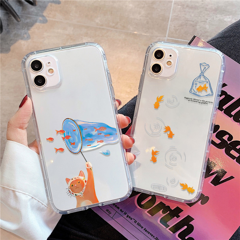 Phone Cases Online - Lovely Fishes Clear Phone Case For