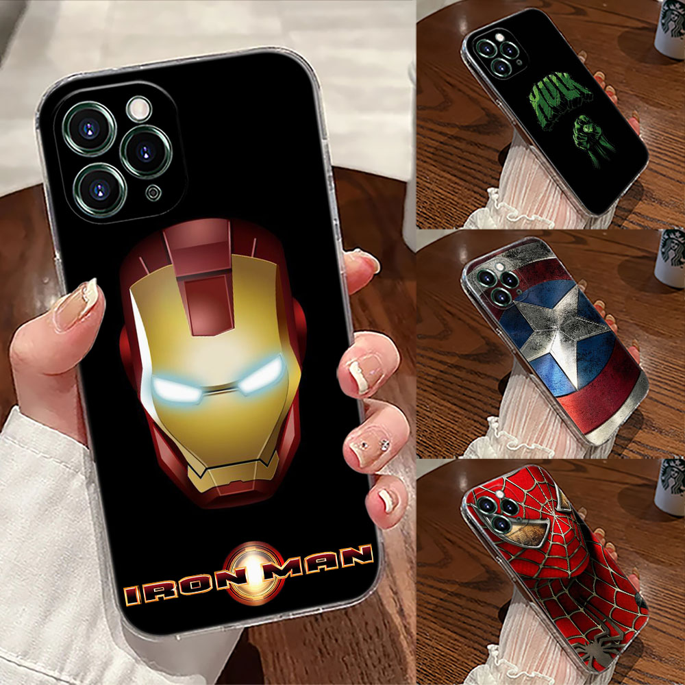 Phone Cases Online - Marvel Cap USA Ironman Hulk Transparent