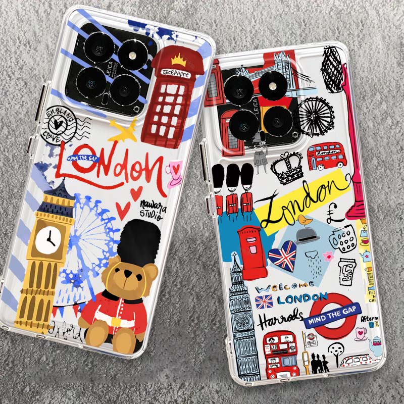 Phone Cases London - Cartoon London Landmark Bear Phone Case