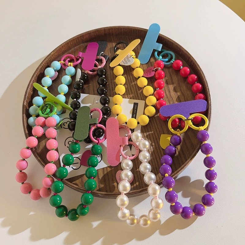 Phone Cases You Can Design - Dopamine Colored Bead Phone Chain, Detachable