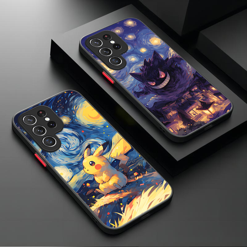 Phone Cases Galaxy S23 - Pokemon Gengar Pikachu Case For Samsung