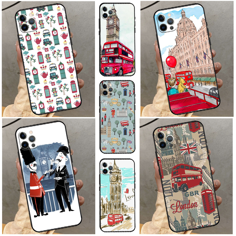 Phone Cases London - London Red Bus Big Ben Phone
