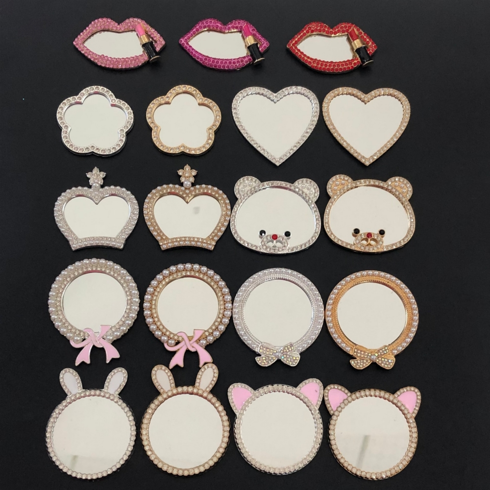 Phone Cases Junk - 1pcs Luxury Rhinestone Mirror Love Heart