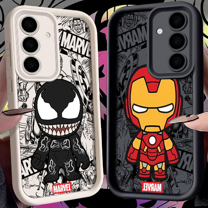 Phone Cases Men - Marvel Cartoon Venom Iron Man Hulk