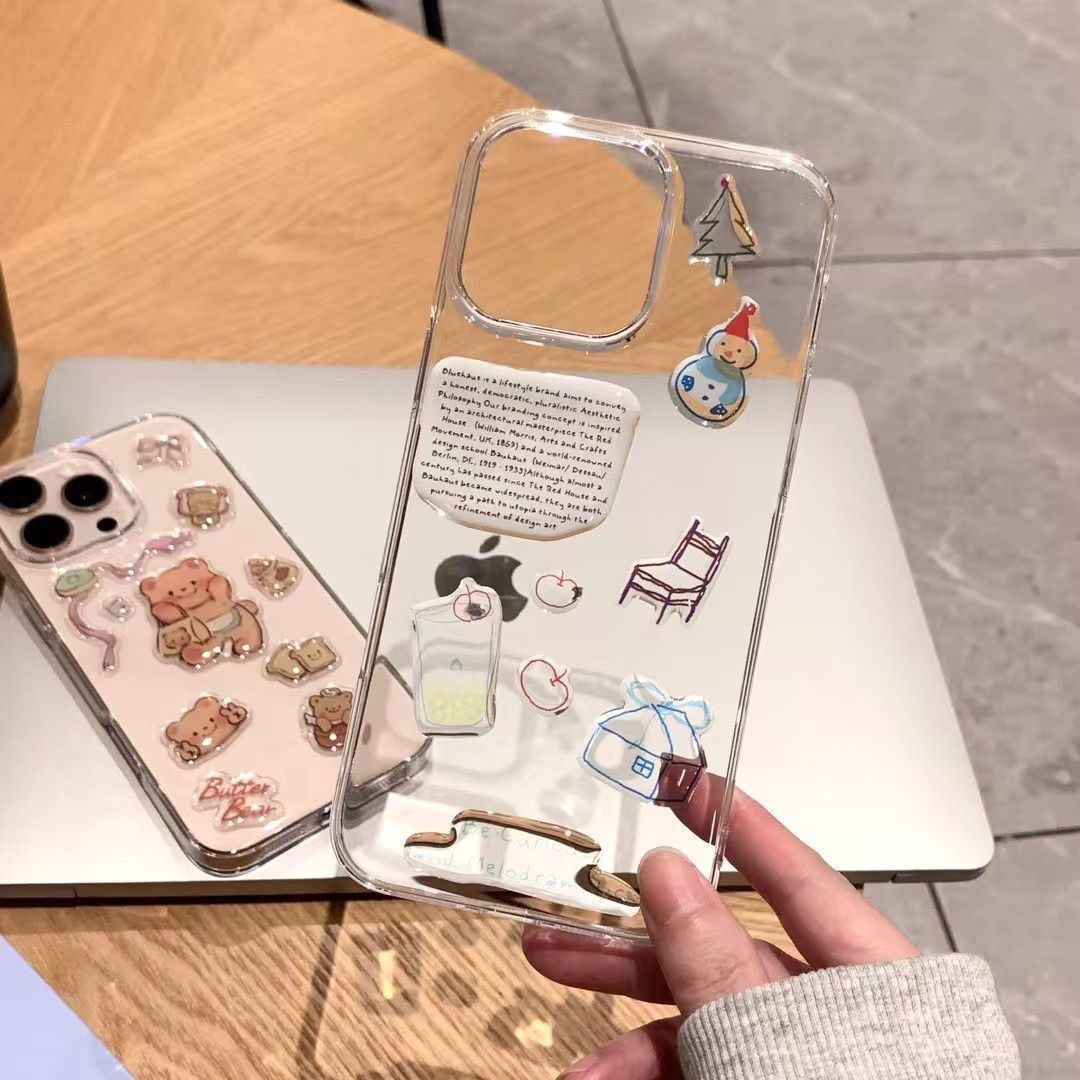 Phone Cases Viral - 3D Relief Jelly Stickers Cute Bear