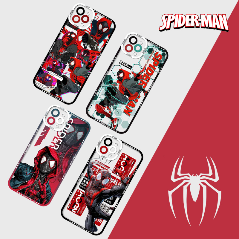 Phone Cases Men - Spider Man Cool Pattern Clear Protector