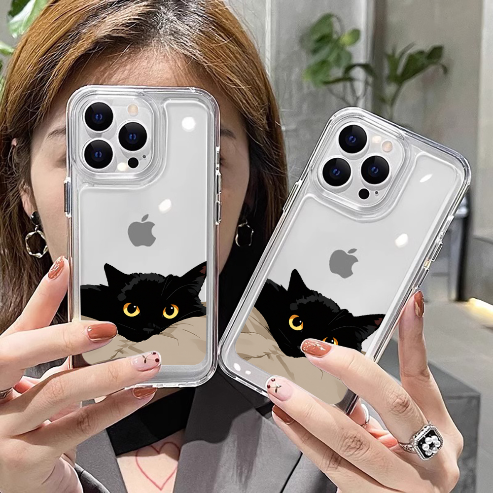 Black Cat Funny Couple Fashion - Phone Cases Trendy reseña y precio