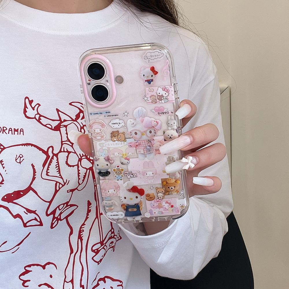 Korean Fashion Cute Cartoon Sa - Phone Cases Trendy reseña y precio