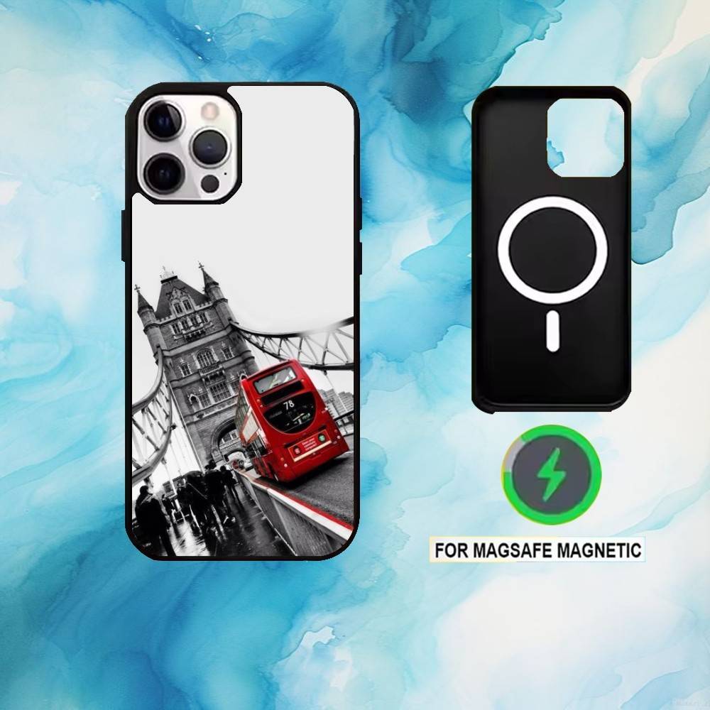 London Red Double decker Bus P - Phone Cases London reseña y precio