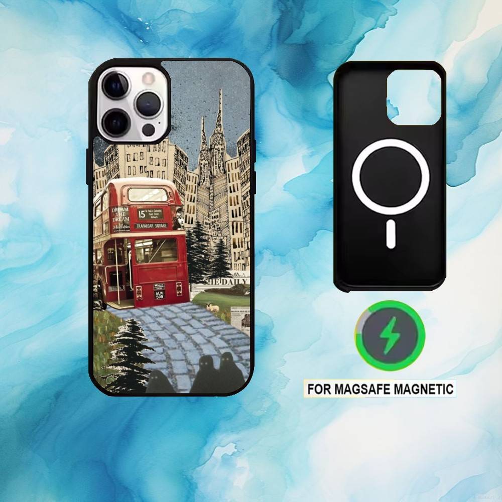 London Red Double decker Bus P - Phone Cases London reseña y precio