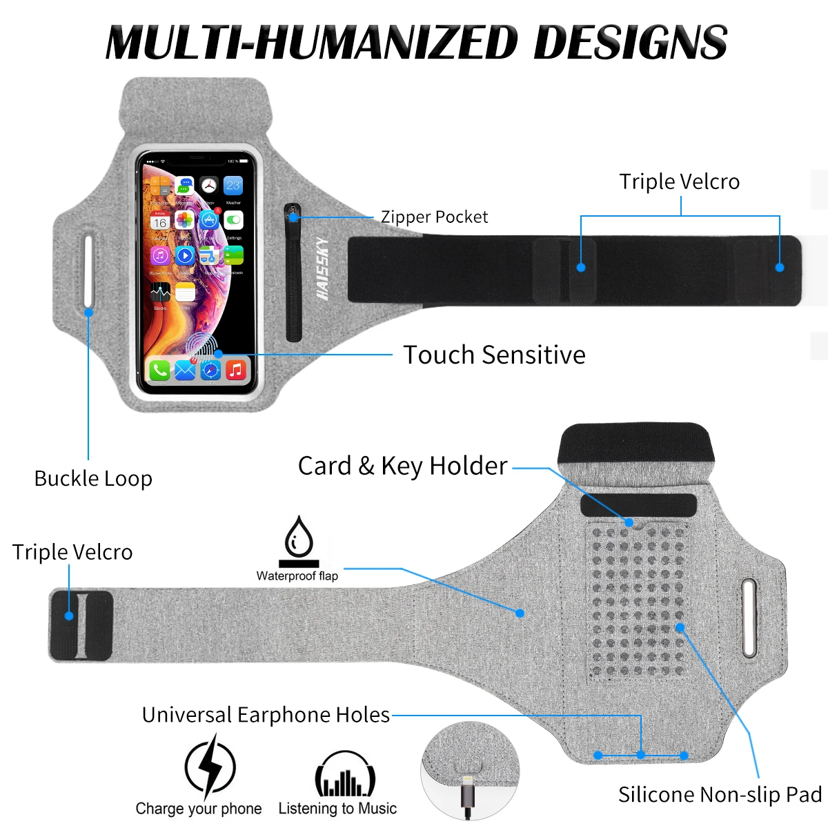 Running Sports Armbands Zipper - Phone Cases You Can Design reseña y precio