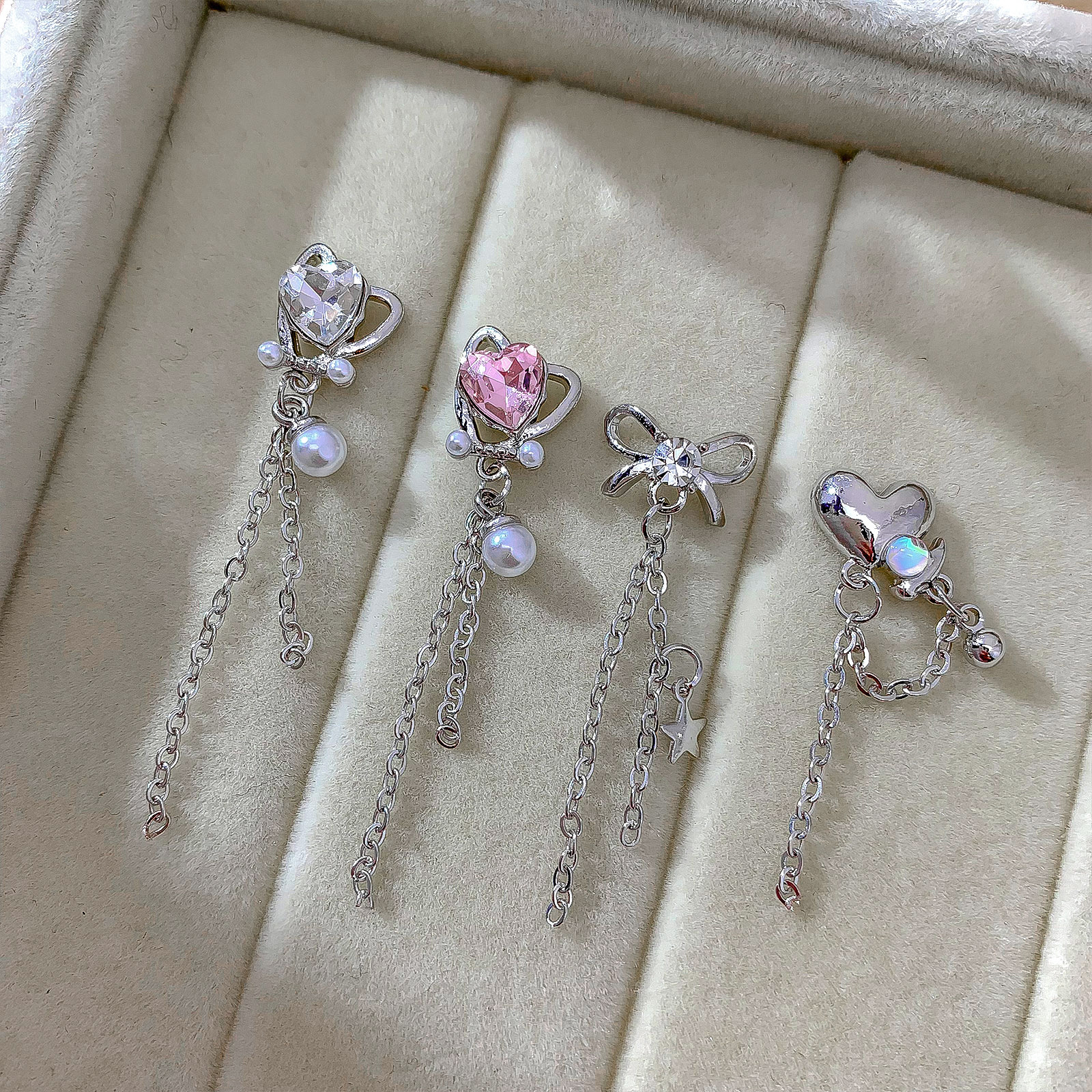 5PCS Luxury Silver Nail Diamon - Phone Cases Junk reseña y precio