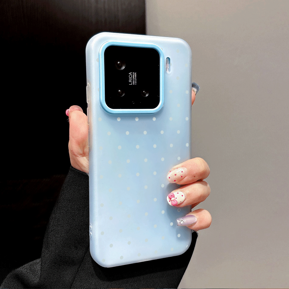 Adorable Light Blue Polka Dot  - Phone Cases Xiaomi 14 reseña y precio