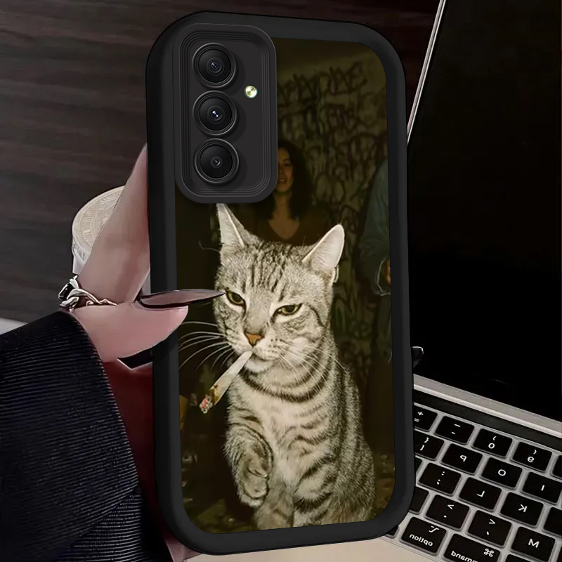 Trendy Cat Smoking Phone Case  - Phone Cases Trendy reseña y precio