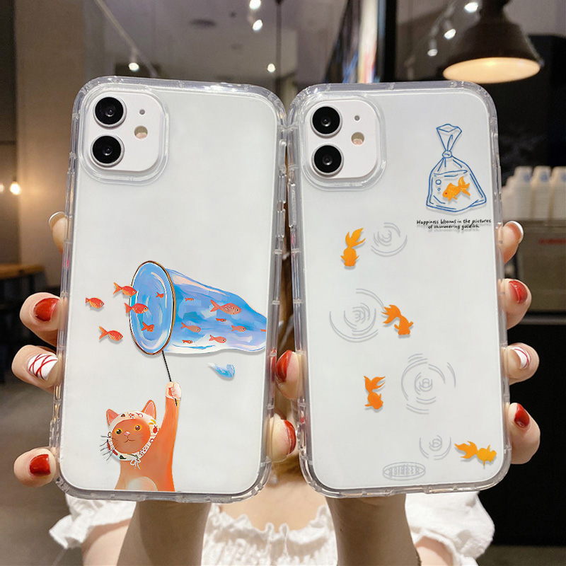Lovely Fishes Clear Phone Case - Phone Cases Online reseña y precio