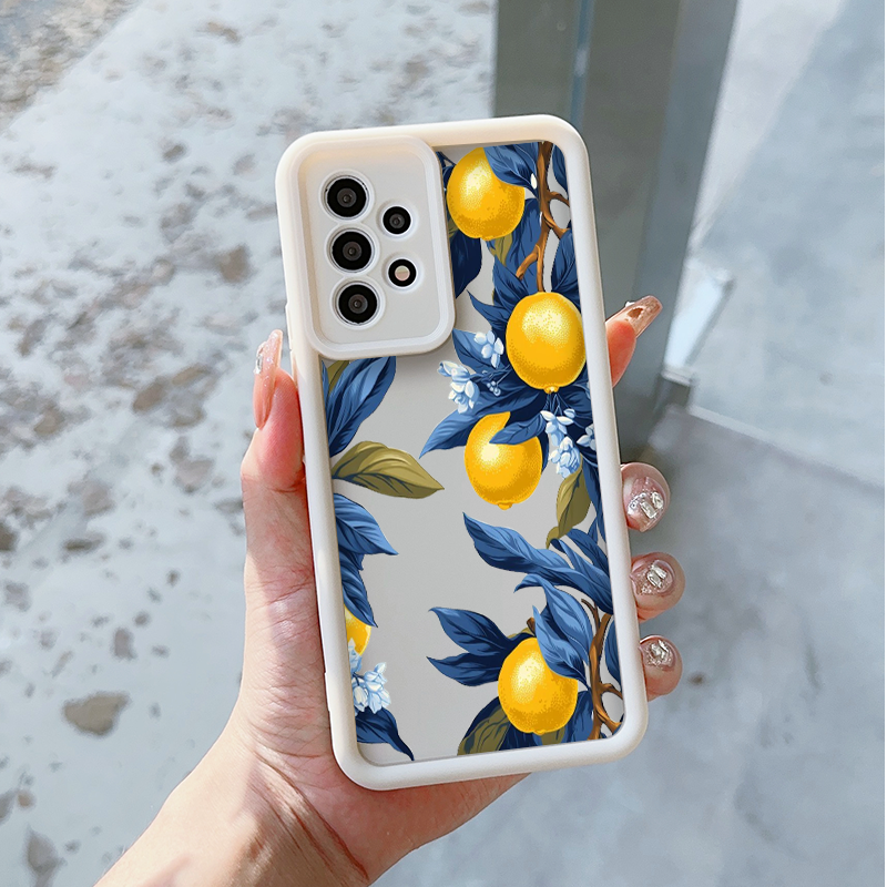 Creative Blue Leaf Yellow Lemo - Phone Cases Motorola reseña y precio