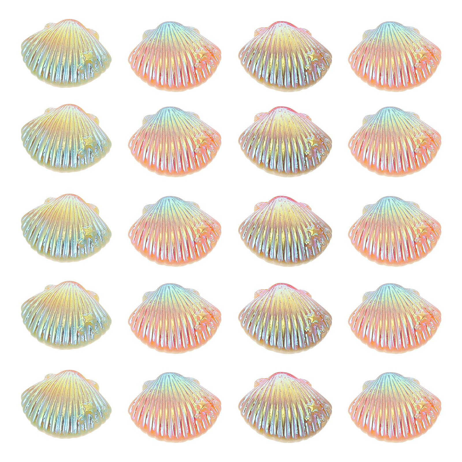 20Pcs Shell Charms for DIY Pho - Gradient Color Case reseña y precio