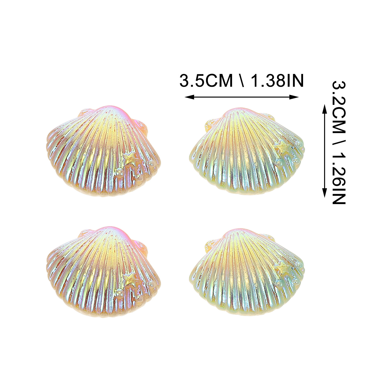 20Pcs Shell Charms for DIY Pho - Gradient Color Case reseña y precio