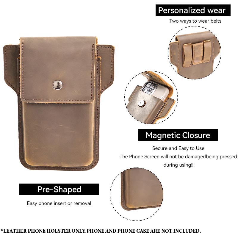 RIYAO Retro Men's Waist Packs  - Phone Cases Men reseña y precio