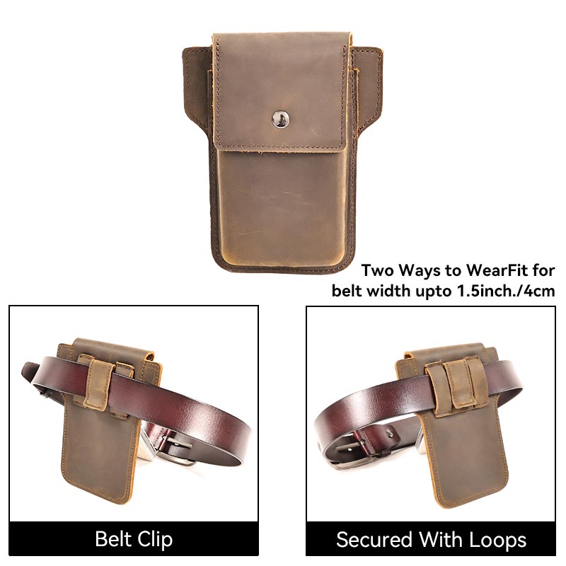 RIYAO Retro Men's Waist Packs  - Phone Cases Men reseña y precio