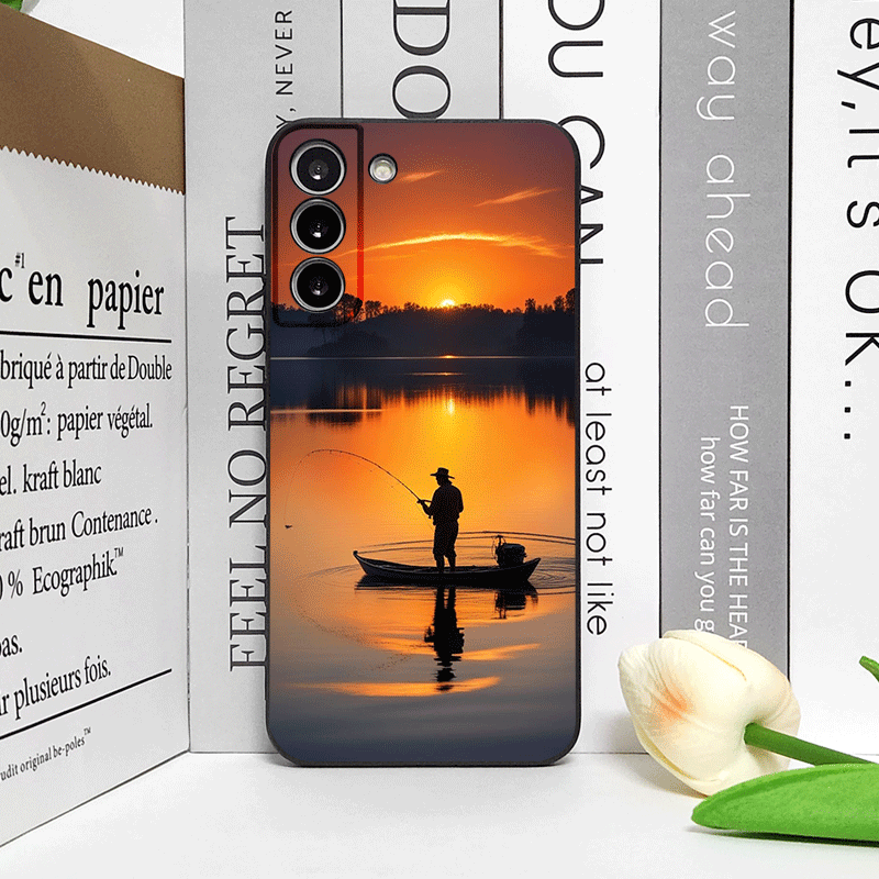Fishing Rod at Sunset Scenery  - Phone Cases Motorola reseña y precio