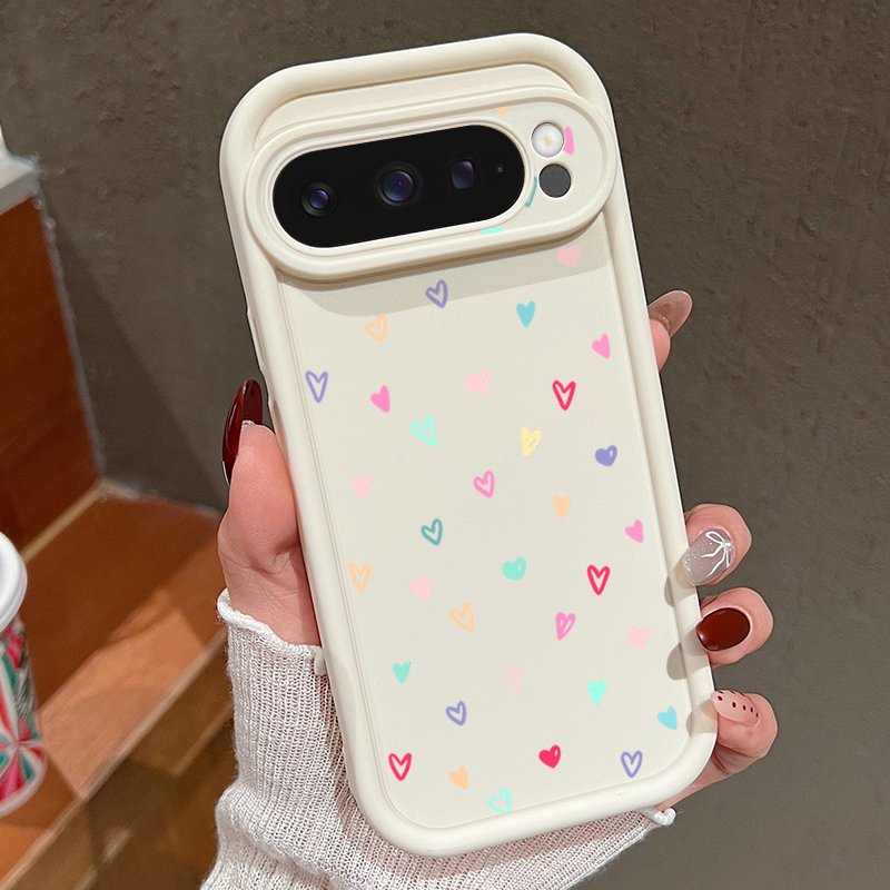 Colorful Little Hearts Soft Ca - Phone Cases Google Pixel 10 Pro reseña y precio