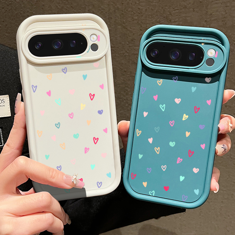 Colorful Little Hearts Soft Ca - Phone Cases Google Pixel 10 Pro reseña y precio