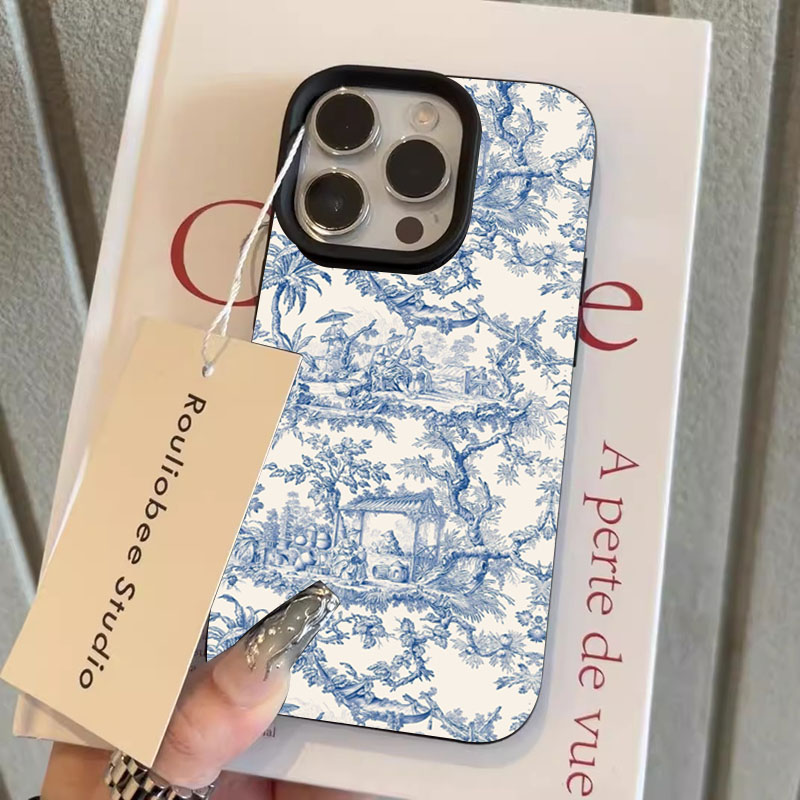 Fashion Blue White Porcelain P - Phone Cases Trendy reseña y precio