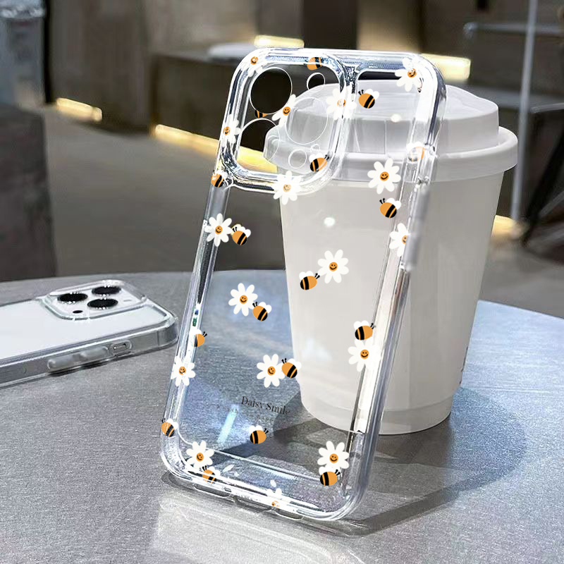 Trendy Daisy Bee Floral Clear  - Phone Cases Trendy reseña y precio