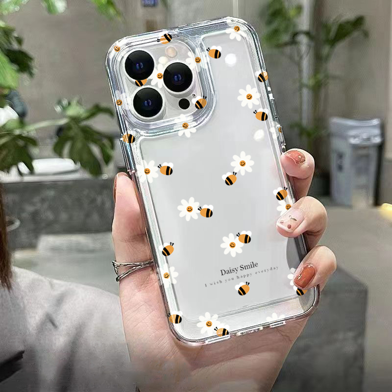 Trendy Daisy Bee Floral Clear  - Phone Cases Trendy reseña y precio