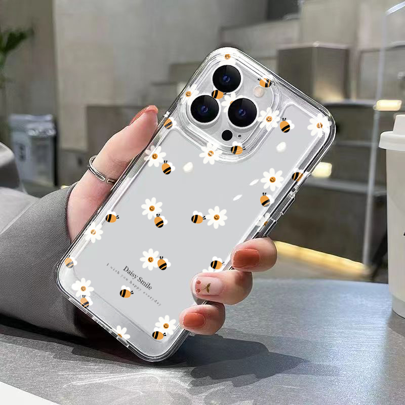 Trendy Daisy Bee Floral Clear  - Phone Cases Trendy reseña y precio