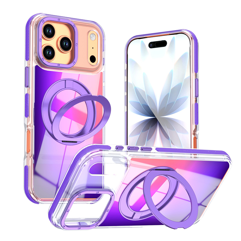 Luxury 360 ° Rotating Bracket  - Gradient Color Case reseña y precio