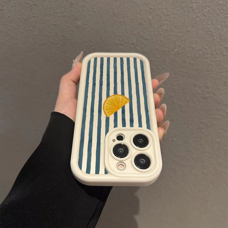 Striped Lemon Slice Pattern Ph - Phone Cases Xiaomi 14 reseña y precio