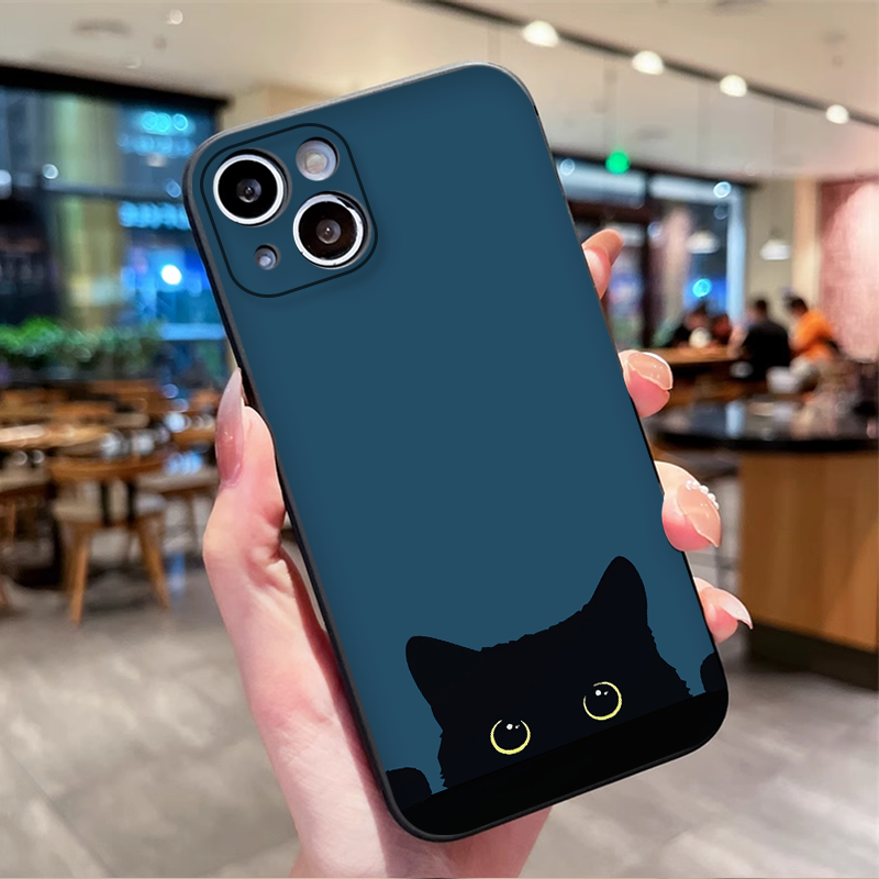 Cartoon Black White Cat Lovers - Phone Cases Motorola reseña y precio