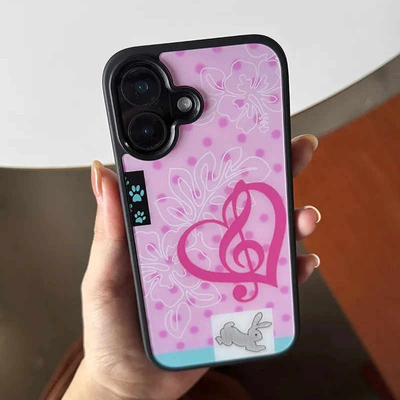 Fashion Cute Girl Pink Rabbit  - Phone Cases Trendy reseña y precio