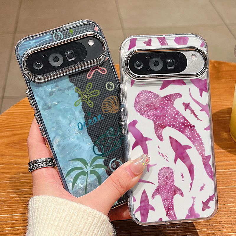 Ocean Shell Shark Patterned Ph - Phone Cases Google Pixel 10 Pro reseña y precio