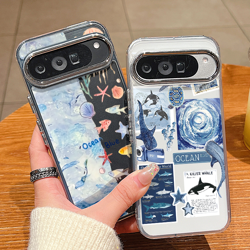 Ocean Shell Shark Patterned Ph - Phone Cases Google Pixel 10 Pro reseña y precio