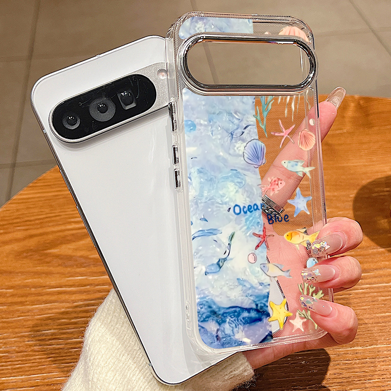 Ocean Shell Shark Patterned Ph - Phone Cases Google Pixel 10 Pro reseña y precio