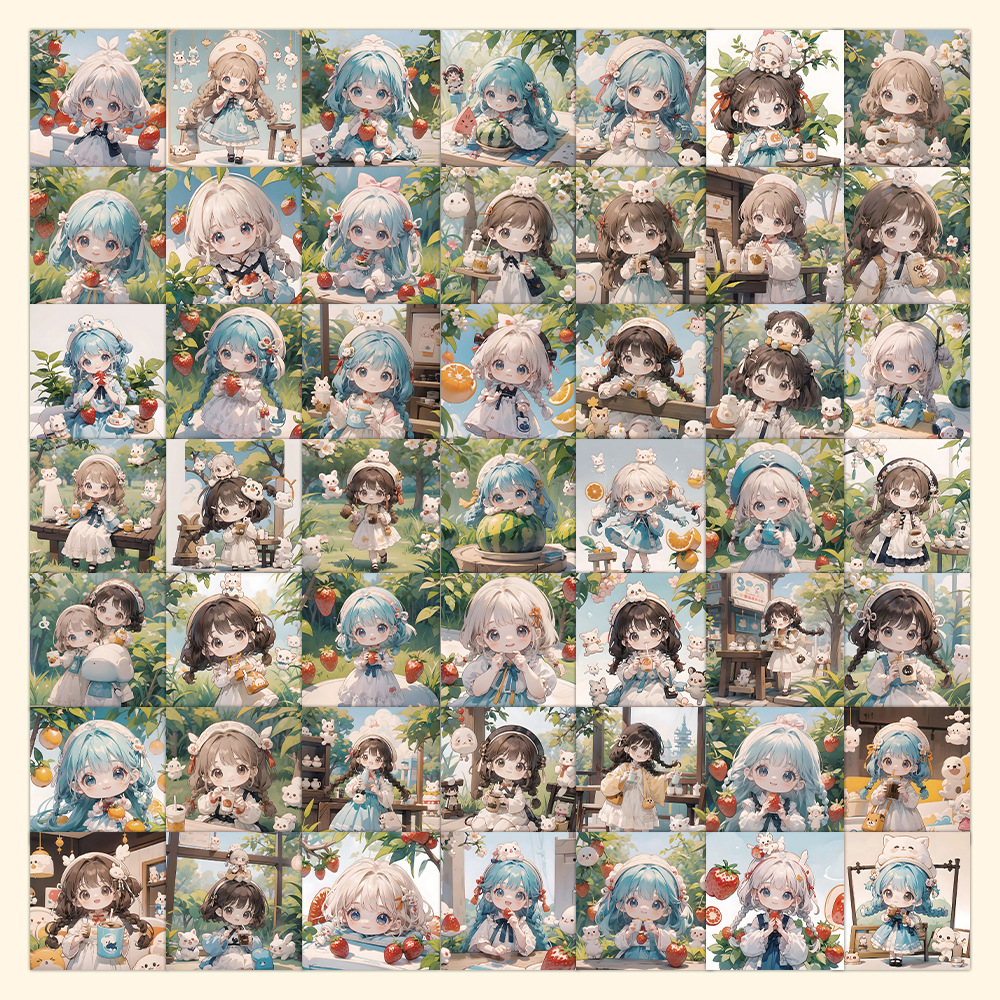 60 Pieces of Fruit Girl Cartoo - Phone Cases You Can Design reseña y precio