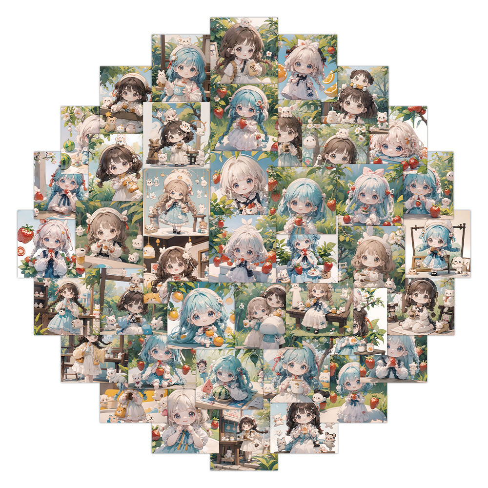 60 Pieces of Fruit Girl Cartoo - Phone Cases You Can Design reseña y precio