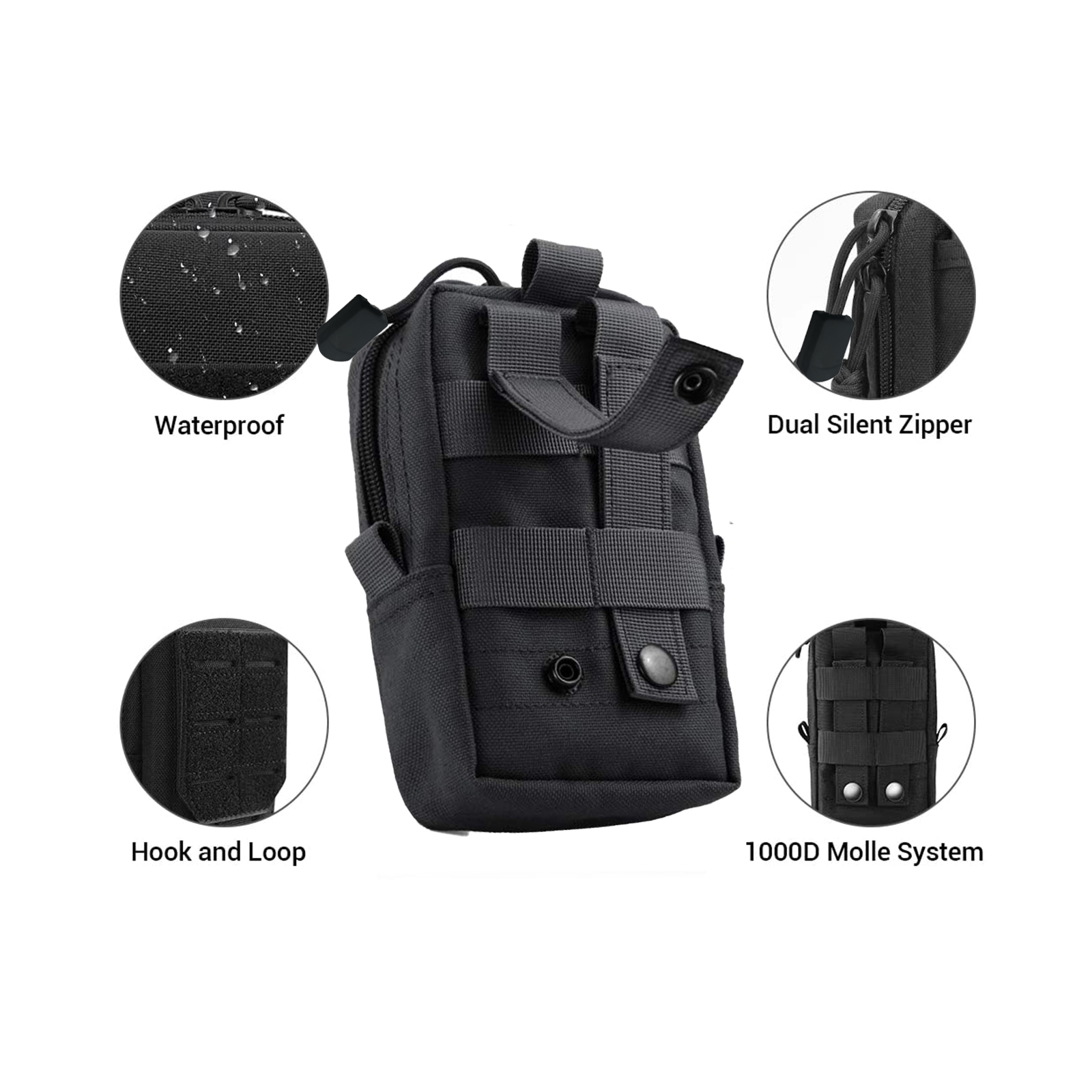 Tactical Molle Pouch Waist Bag - Phone Cases Men reseña y precio