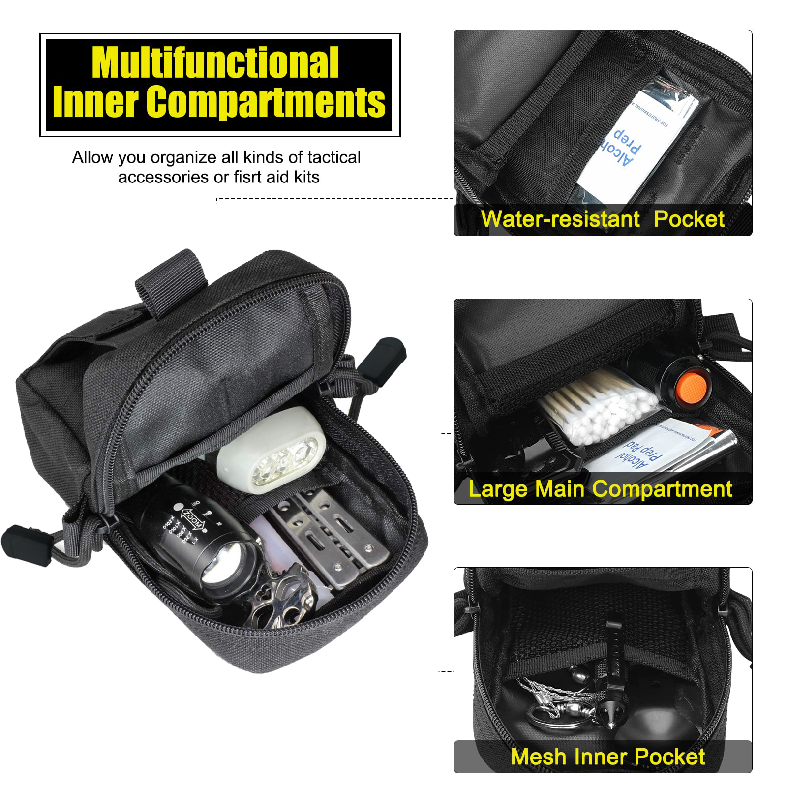 Tactical Molle Pouch Waist Bag - Phone Cases Men reseña y precio