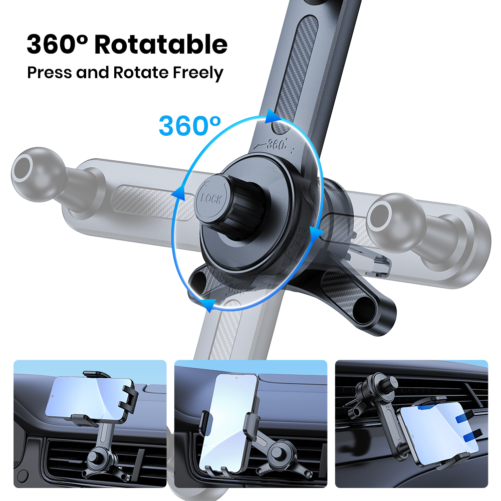 TOPK Car Phone Holder Air Vent - Phone Cases Heavy Duty reseña y precio