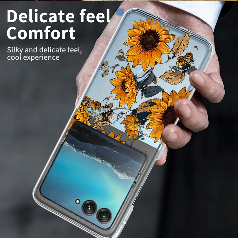 Sunflowers Pattern Clear Phone - Phone Cases Motorola reseña y precio