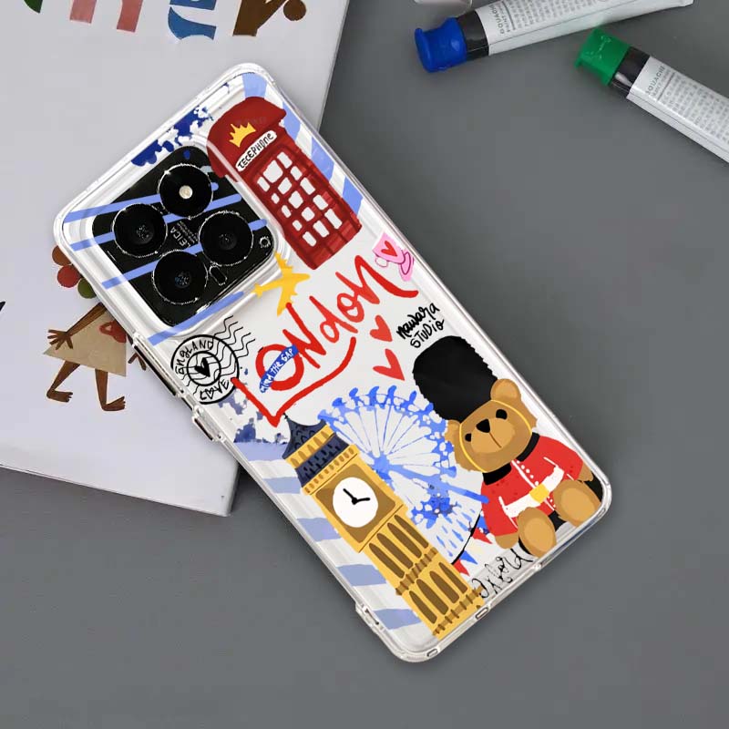 Cartoon London Landmark Bear P - Phone Cases London reseña y precio