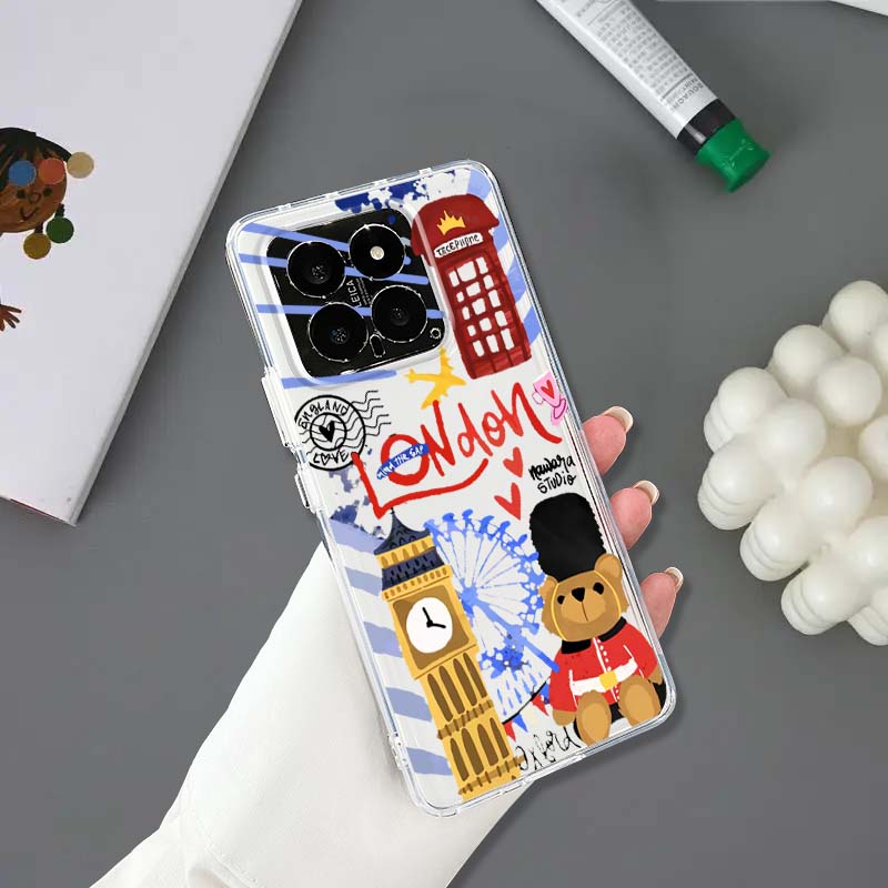Cartoon London Landmark Bear P - Phone Cases London reseña y precio
