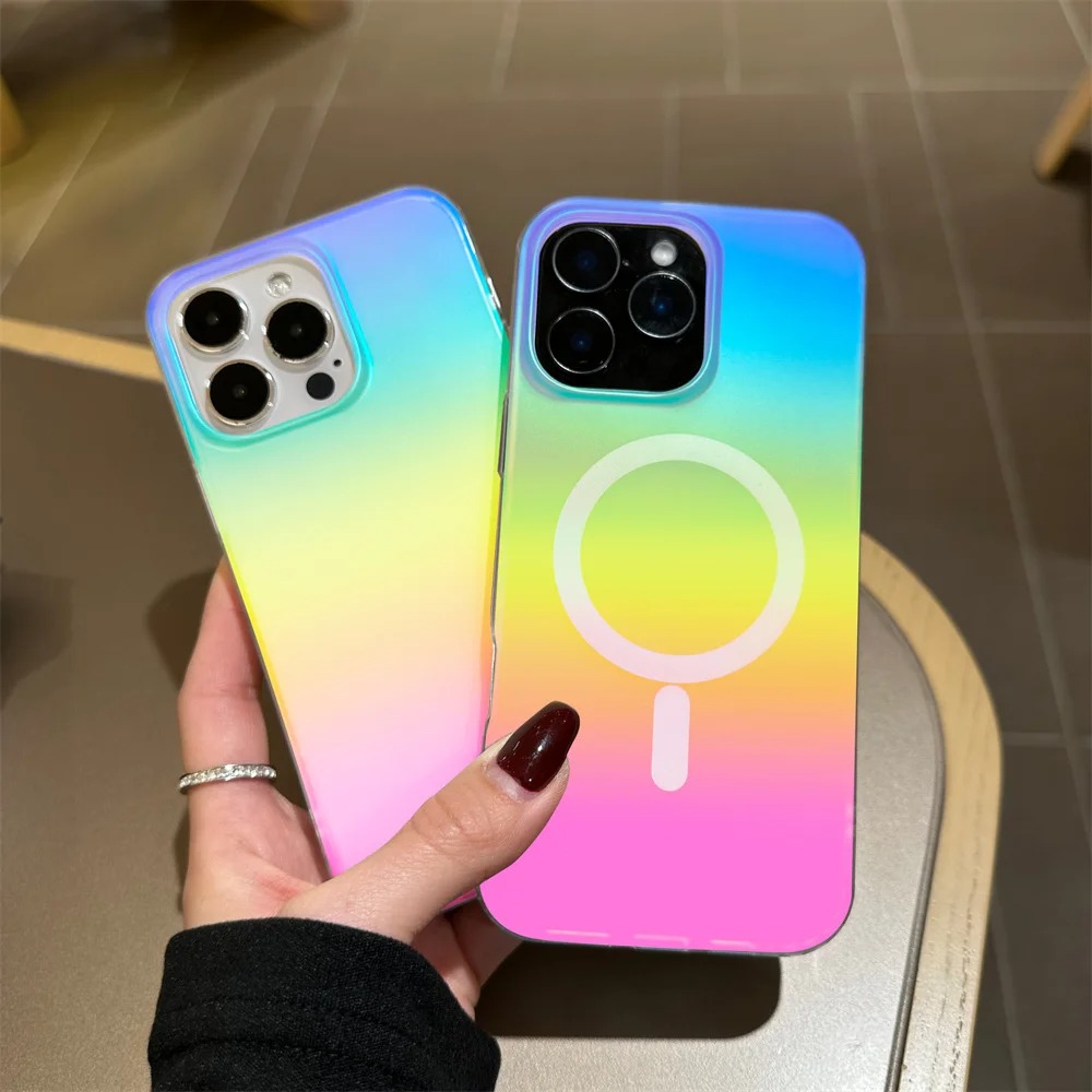 Frosted Laser Gradient Rainbow - Gradient Color Case reseña y precio