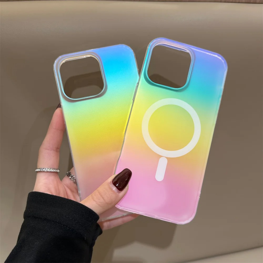 Frosted Laser Gradient Rainbow - Gradient Color Case reseña y precio