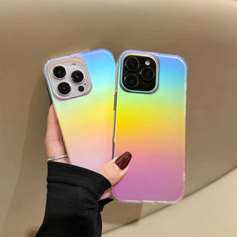Frosted Laser Gradient Rainbow - Gradient Color Case reseña y precio
